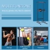 Power Tower Multifunzione Trlakepreble - Stazione Per Trazioni E Dip - Altezza Regolabile 165-210 Cm - Peso Max 150 Kg