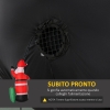 HOMCOM 120cm Babbo Natale Gonfiabile Decorazione Natalizia