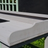 Table De Rempotage Jardinage En Bois Pin - Avec Évier Et Tiroir - Coloris Gris-Vert Menthe - Dim. 92x42,5x119,5 Cm