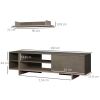 Selsey Mobile TV Mobile Porta TV 200 cm Sospeso Per Soggiorno Camera Da Letto Grigio Beige Bisira