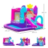 Château Gonflable Géant Outsunny Avec Toboggan Et Piscine - Pour Enfants 3-8 Ans, 4,4x3,5m
