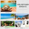 Outsunny Polyrattan Doppelliege Für 2 Personen – 196x120 Cm, 5-stufige Lehne, Weiß