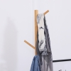 HOMCOM Garderobe Mit Sitzbank Im Baum-Design – 6 Haken, Bambus & MDF, Stylisch & Praktisch!
