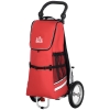 HOMCOM Rimorchio Pieghevole Per Bicicletta – Cassa Portacapacità 88 Lb – Pneumatici 16'' – Nero