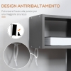 HOMCOM LIBRERIA MODERNA a 4 Livelli Aperti con Armadietto in Truciolato