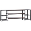Dmora - Libreria Apice, Scaffale da ufficio, Mobile portalibri, Biblioteca, 89x40 h186 cm, Quercia