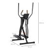 SPORTNOW Cyclette Magnetica Pieghevole A 8 Livelli Di Resistenza Con Seduta Regolabile In Acciaio 97x43x110 Cm Rosso 93039563