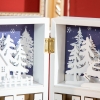 GHOSTMAGIC Calendario Dell'Avvento In Legno A Forma Di Pupazzo Di Neve – Decorazione Natalizia Rustica 30 Cm - 4