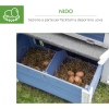 wildtier herz | Casetta in legno da giardino per Bombi - con Materiale per Nidificazione e