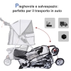 Carrello Pieghevole 25kg Passeggino Per Cani Grandi Joyfultails