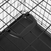 Gabbia Trasportino Pieghevole PawHut Per Cani E Gatti - 122x77x82 Cm Nero, Doppia Porta Con Sicurezza - Foto 5