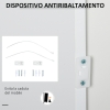 Mobiletto Multiuso HOMCOM Con 2 Cassetti E 2 Armadietti - Bianco