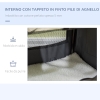 PawHut Trasportino 4 In 1 Pieghevole Per Cani E Gatti – Trolley, Borsa, Tracolla E Seggiolino Auto, In Tessuto Oxford Con Manico Telescopico (50x31x37 Cm)