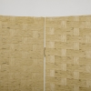 Paravento Pieghevole 4 Ante In Legno E Bambù - Separè Per Interni, Stile Boho, Altezza 180 Cm - Foto 5