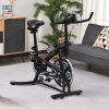 HOMCOM Vélo d'appartement avec écran LCD Multifonctions vélo Biking