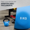 Kettlebell HOMCOM 8 Kg In Ghisa Con Rivestimento Neoprene - Per Allenamento Bicipiti E Spalle