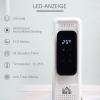Heater USB HOMCOM 2500W ölgefüllter Heizkörper – Tragbar, Mit Fernbedienung, Schwarz, Energieeffizient Tragbarer Ölheizkörper Schwarz
