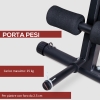 Panca Multifunzione Per Palestra HOMCOM - Regolabile In 7 Posizioni, Per Addominali, Braccia, Gambe, Supporto 120kg