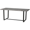 Tavolo Da Pranzo Allungabile L140/180 × 80 × 75 Cm Stile Industriale Bianco Nero Tavolo Multifunzione In Mdf E Ferro 98119939