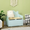 HOMCOM Coffre à Jouets pour Enfants Récipient pour Les Jouets Coffre de Rangement Banc à