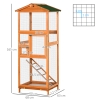 Pawhut Story Hutch PawHut Weatherproof Level Rabbit Hutch with Run and India U