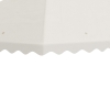 Toit De Remplacement Pour Gazebo 3x4,5 M - Housse Polyester Oxford 800D, Blanc - 6