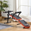 Banc De Musculation HOMCOM Avec Rangement Et Bandes De Résistance | Bois Massif, Réglable 6 Positions | Charge Max 120 Kg - 3