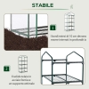 Verdemax - Serra da Terrazzo A 4 Ripiani Modello Siena Garden con Ruote