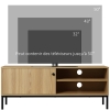Vasagle Meuble Tv Industriel, Table Télé Jusqu'à 55 Pouces, Avec 2 Tiroirs Et 2 Etageres Ouvertes 120 X 40 X 50 Cm Pour Salon Chambre Cadre En Acier Marron Rustique Et Noir Ltv300b01 Vasagle Meuble Tv Industriel, Table Télé Jusqu'à 55 Pouces, Avec 2 Tiroirs Et 2 Etageres Ouvertes 120 X 40 X 50 Cm Pour Salon Chambre Cadre En Acier Marron Rustique Et Noir Ltv300b01