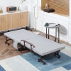 HOMCOM opklapbed voor 1 persoon, logeerbed met matras, verstelbaar, 4