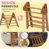 Set Triangolo 5 In 1 Piccante Per Bambini, Montessori, Triangolo Da Arrampicata Con Scala Triangolare Pieghevole In Legno Reversibile Per Interni Ed Esterni
