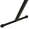 Cavalletto A Rullo Regolabile HOMCOM - Altezza 68-110 Cm, Pieghevole, Portata Fino A 90 Kg, Nero E Argento