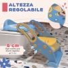 Babyblume Riduttore WC Per Bambini | Con Scaletta E Manici | Regolabile In Altezza | Da 1 A 7 Anni | Blu E Verde - 3