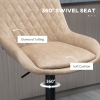 Stylish HOMCOM Bar Stools Set x2, Adjustable 360° Swivel Chairs for Kitchen - Green main image 0