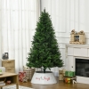 HOMCOM Albero Di Natale 180 Cm Con Pigne - 450 Rami - Base Metallica - Verde - 4
