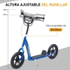 Patinete Para Niños +5 Años - Ruedas Inflables 16", Frenos Dobles Y Manillar Ajustable (100kg Max)