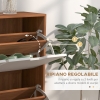 FILP Scarpiera A 4 Cassetti Ribaltabili Con Vano Aperto – Stretto E Autoportante – Grigio – Per Ingresso E Corridoio
