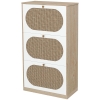 HOMCOM Scarpiera Slim a 5 Livelli per 30 Paia max con 2 Ripiani per Livello, in MDF, 60x28x189 cm, Bianco e Marrone | Leroy Merlin