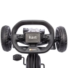 Kart à Pédales Enfant HOMCOM - Siège 4 Positions Réglable, Frein Main, Marche Avant/arrière, 100x58x58,5 Cm