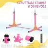 Barra Per Ginnastica Regolabile Per Bambini 3-7 Anni – SEGAWE Rosa Acciaio