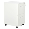 Vinsetto Rolcontainer, archiefkast, scheidingswand, centraal afsluitbaar, stalen behuizing, 5 wielen, wit, 39 x 48 x 67 cm