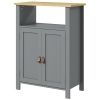 Kleankin Meuble Salle De Bain Étroite 31,5 X 30 X 91 Cm – Style Scandinave Naturel & Blanc – 1 Niche + 1 Placard – Pieds Épingles – Anti-basculement Meuble étroit Salle Bain