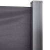Outsunny Store Latéral Rétractable 3m X 1,6m - Brise-Vue Occultant Gris, Imperméable Anti-UV 180g/m², Parfait Terrasse Jardin Balcon