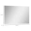 Miroir De Salle De Bain Kleankin Avec étagères – Design Moderne, Finition Bois, Gain De Place Et Rangement Malin ! - 4