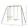 Columpio Infantil Green Garden 3 En 1, Colores Surtidos, Soporta Hasta 60 Kg