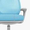 Sedia Da Ufficio Ergonomica Vinsetto - Schienale In Rete Traspirante, Altezza Regolabile, 5 Ruote, Colore Azzurro
