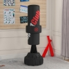 Punching Ball Da Terra SPORTNOW Con Base Riempibile E Ventose – Altezza Regolabile 145-180 Cm, Palla A Molla, Per Allenamento Cardio E Riflessi In Casa