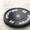 SPORTNOW Set De 2 Disques Poids 10kg - Pour Barre Et Haltères - Caoutchouc - Neuf