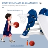 Tobogán Infantil 3 En 1 YUENFONG Con Canasta De Baloncesto – Plegable, Para Niños +1 Año, Carga 30 Kg (Tipo A Caballo)