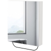 Kleankin Armoire Miroir Salle De Bain - 1 Porte Miroir + 2 Étages - Murale 40x12x60 Cm - Noir